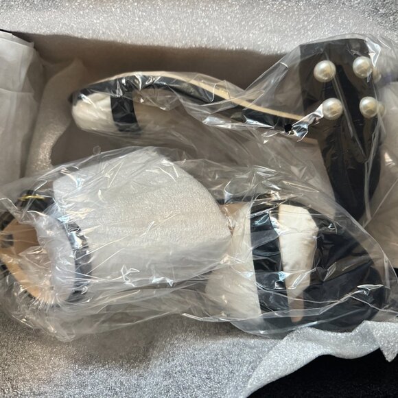 Stuart Weitzman - Simple Pearls Suede Heels Sandals 65mm Size 8 NWT - Picture 6 of 8